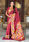 Paithani Saree in Maroon