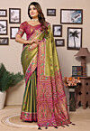 Woven Tissue Silk Saree in Light Green