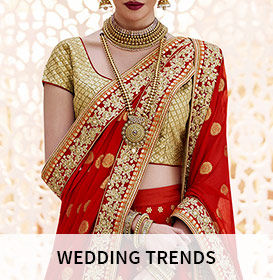 Wedding Trends of Digital Print, Silk, Layers, Zari work, Gowns, Embroidery, Sherwani & more. Shop! Wedding Trends of Digital Print, Silk, Layers, Zari work, Gowns, Embroidery, Sherwani & more. Shop!