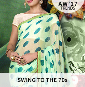 70s trend: Polka Dots, bold Prints, Palazzos and Anarkalis, Velvet ensembles. Shop! 70s trend: Polka Dots, bold Prints, Palazzos and Anarkalis, Velvet ensembles. Shop!