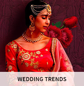 Wedding Trends: Gota Patti, Silks, A-line & Layered Lehengas and more. Shop! Wedding Trends: Gota Patti, Silks, A-line & Layered Lehengas and more. Shop!
