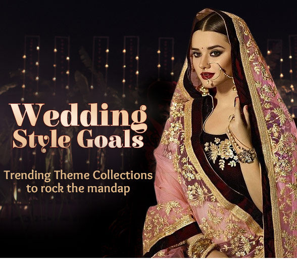 Indian Wedding Collection for Sangeet, Mehendi, Pheras, Reception and more. Shop! Indian Wedding Collection for Sangeet, Mehendi, Pheras, Reception and more. Shop!