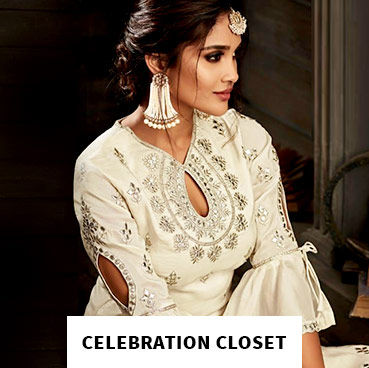 Festive essentials: Gota patti, mirror, thread, patchwork attires in bright colors. Shop!