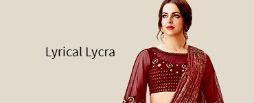 Lycra Sarees in pretty colors. Shop!
