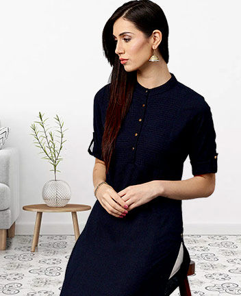 Work wear styles: Kurtas, Straight Suits, Chiffon & Handloom Sarees and more. Shop!