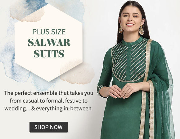 Size Indian Clothing- Salwar Suits, Lehengas, Blouses & More