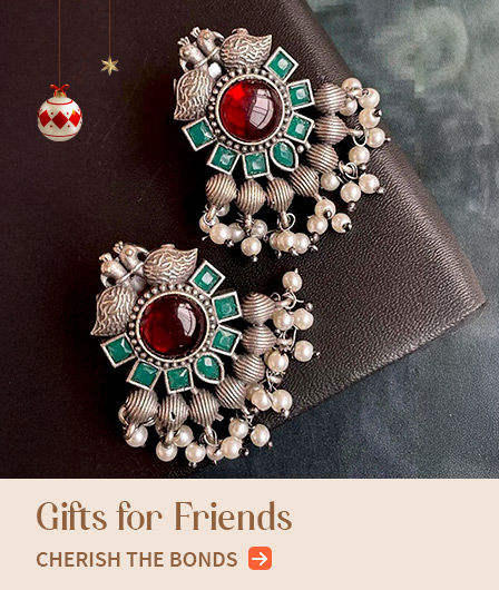 Holiday Gifts for Friends: Ruffled, Pre-stitch Sarees, Trouser Suits, Dresses & explore many more styles. Shop!