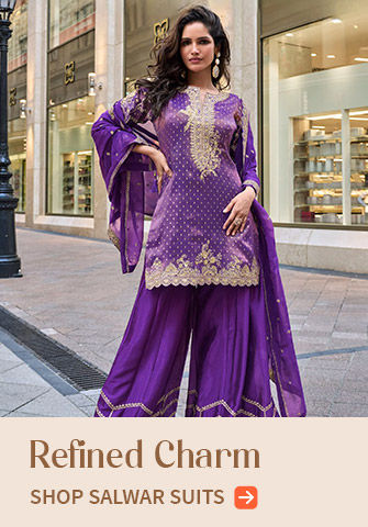 Salwar Kameez in modern cuts and festive charm. Shop!