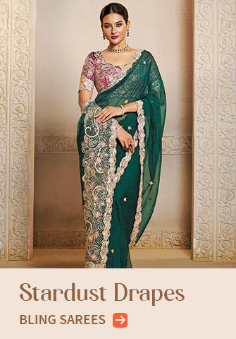 Partywear Sequins Sarees for year-end celebrations. Shop!