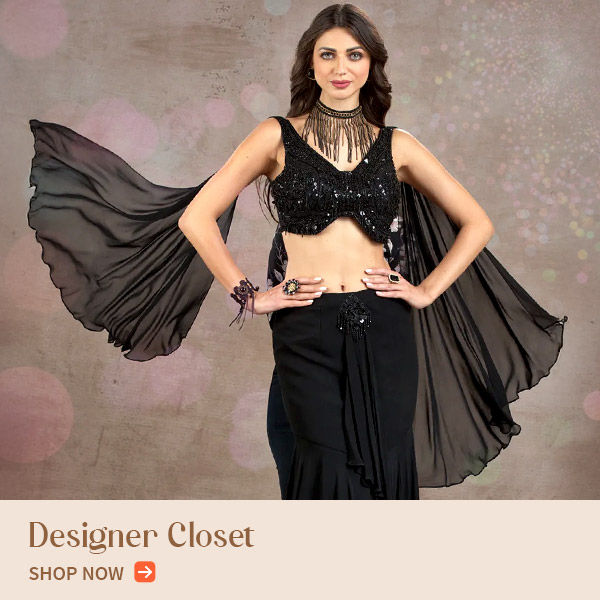 The Designer Closet: Indian sarees, salwar suits, Menswear, Indo-western fashion, and more. Shop!