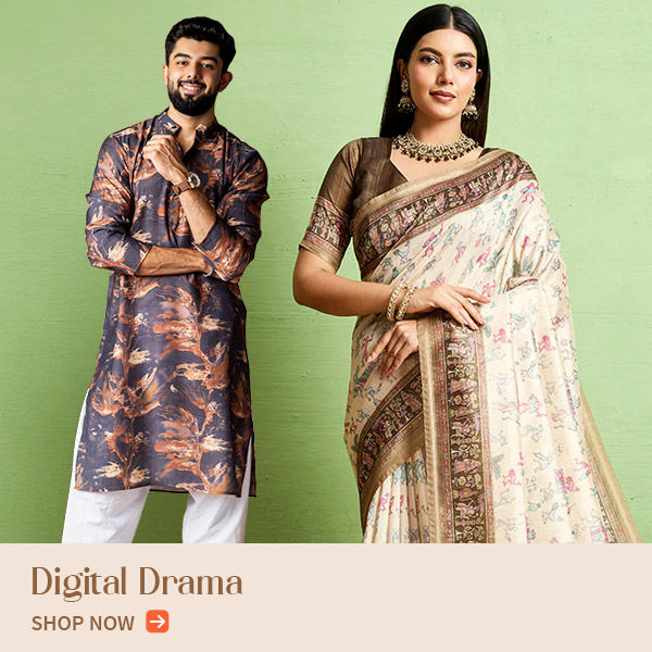 Digital Printed Pakistani Suits, Lehengas, Sarees & Menswear. Shop!