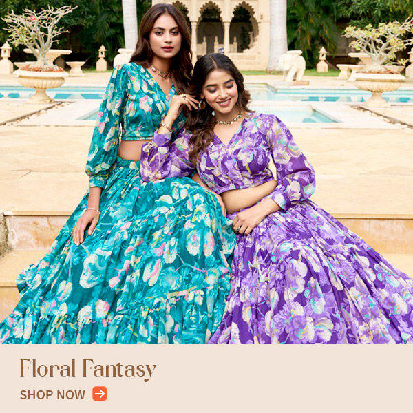 Subtle to extraordinary Floral Sarees, Salwar Suits, Lehengas, Menswear & more. Shop!