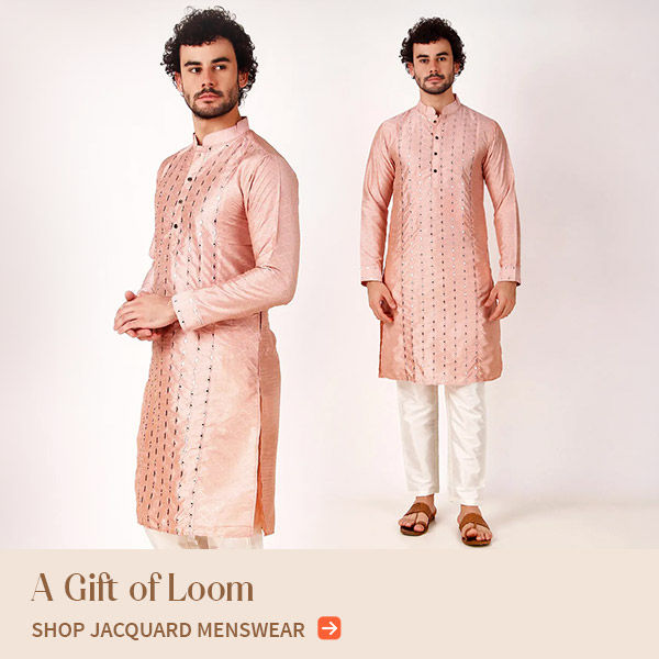 Jacquard Sherwanis, Kurta Pajamas, Nehru Jackets & more. Shop!