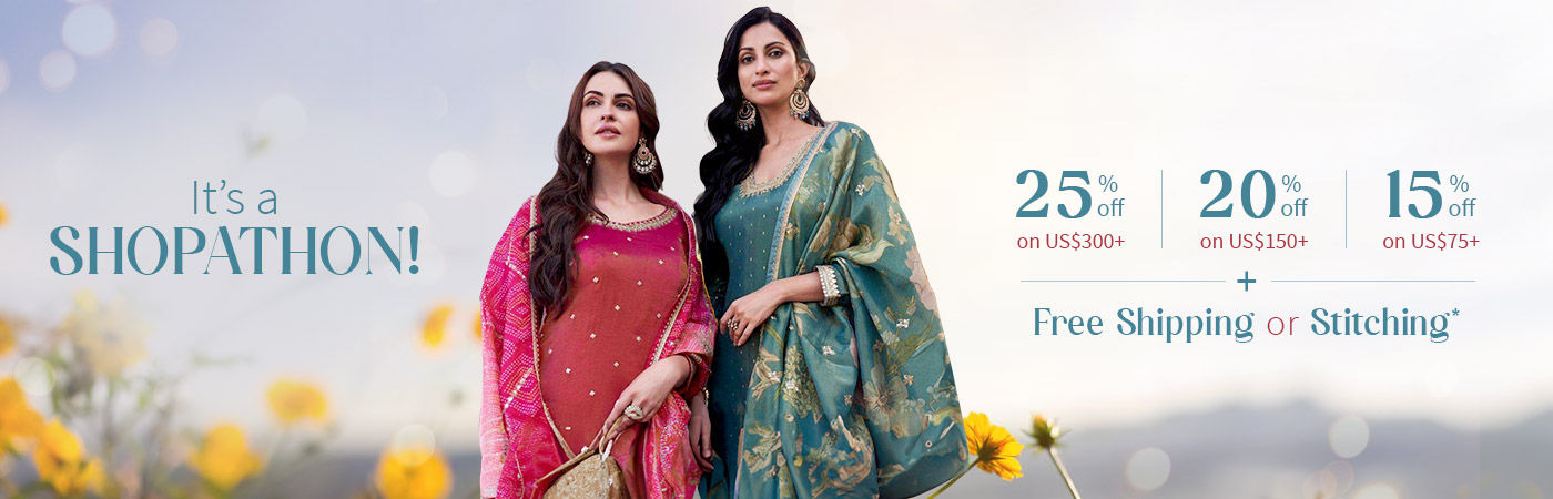 Shopathon kicks off! Up to 25% Off on Carts US$75+ with Free Shipping or Stitching*. Shop!