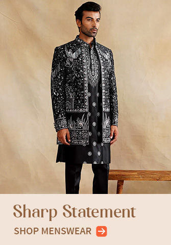 Kurta pajama sets in rich fabrics, ideal for evening celebrations. Shop!