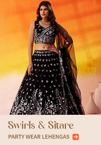 Party wear Sequins Lehengas for New Year Look. Shop!