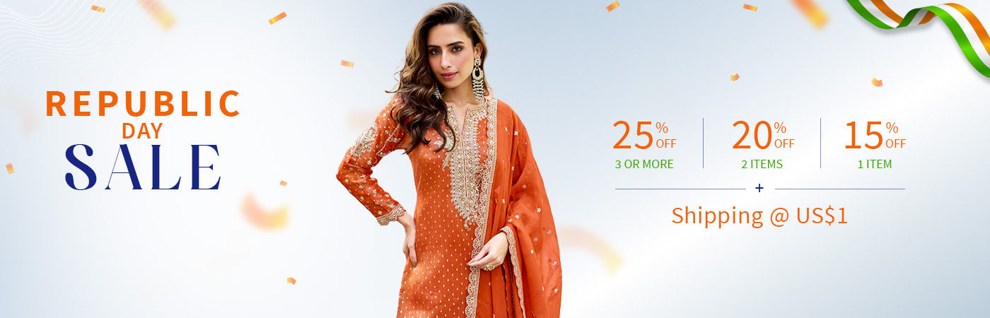 Republic Day Sale: Up to 25% Off + Shipping at just US$1. Shop!