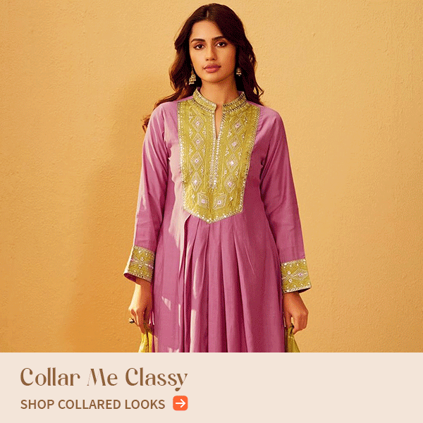 Collared Blouses, Pakistani Suits, Abayas, Kurtas and more. Shop!