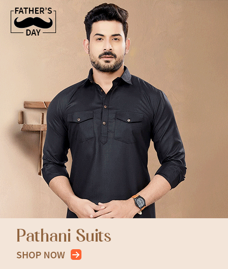 Father's Day Edit: Pick from traditional Pathani Suits. Shop!
