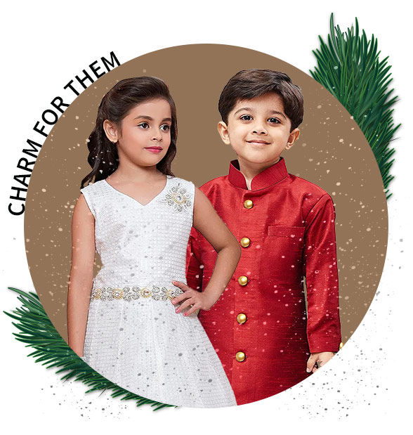 Xmas for Kids: Dresses for girls, Coats and Nehru jackets for boys. Shop! Xmas for Kids: Dresses for girls, Coats and Nehru jackets for boys. Shop!