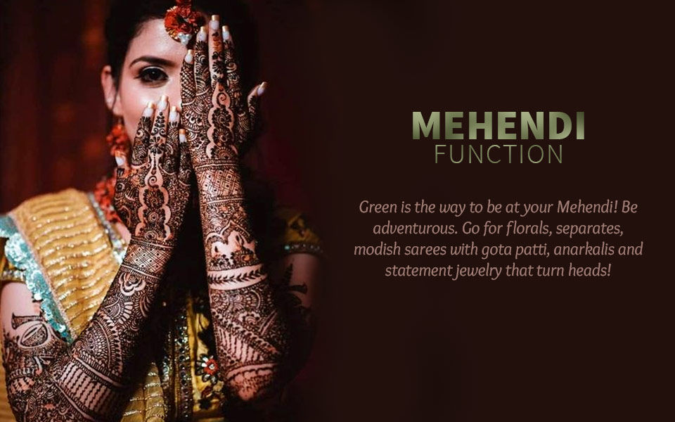 mehendi function dress online