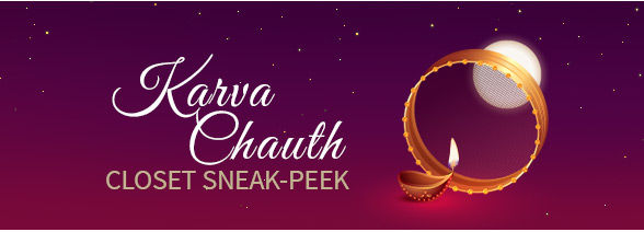 Karvachauth fashion: Banarasi, Abaya styles, lehengas in deep hues. Shop! Karvachauth fashion: Banarasi, Abaya styles, lehengas in deep hues. Shop!
