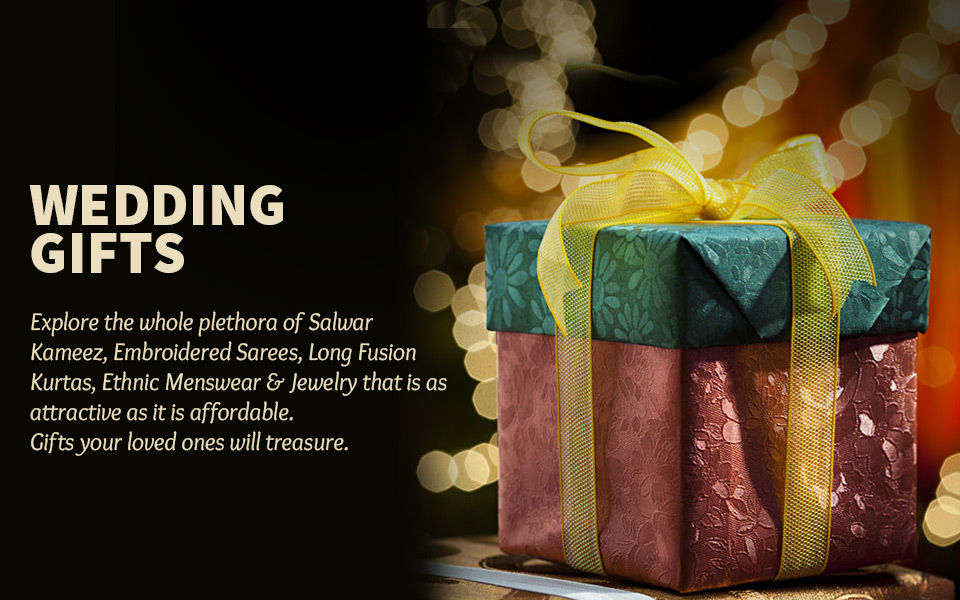 Family Gifting: Woven Sarees, Pakistani Suits, Menswear, Kidswear, Jewelry & more. Shop! 