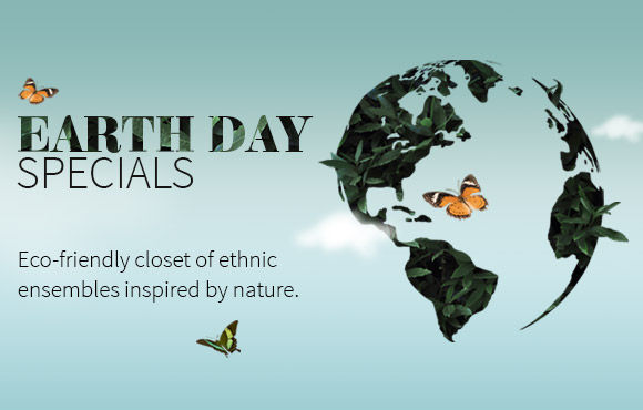 Earth Day Special: Handloom Sarees, Ethnic ensembles in Block Prints & more. Shop!