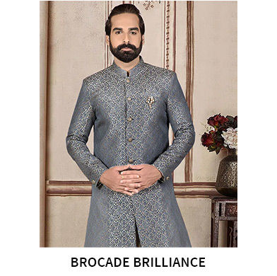 Luxe fabrics: Silk, Velvet and Brocade attires in ethnic and fusion styles. Shop!