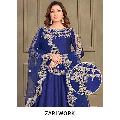 Luxe embellishments: Indian styles with Zari, Sequin and Stone work. Shop!