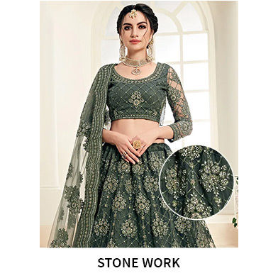 Luxe embellishments: Indian styles with Zari, Sequin and Stone work. Shop!