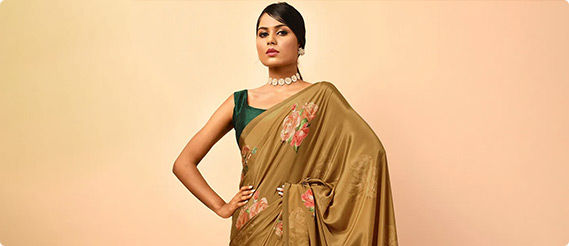Crepe: Moisture-wicking & fluid fabric, a perfect match for Sarees. Explore!