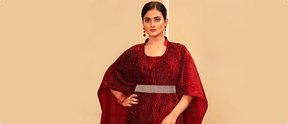 Soft, plush, and elegant Velvet Sarees for your Winter wardrobe. Shop!
