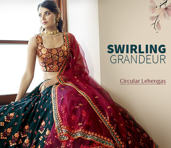 Circular Lehengas for Summer Weddings. Shop!
