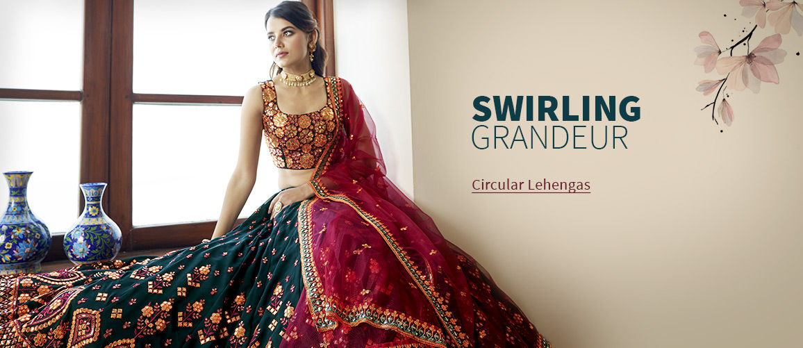 Circular Lehengas for Summer Weddings. Shop!