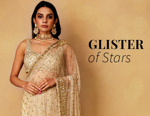 Sequin Work Edit: Party wear Sarees, wedding Sherwanis, glam Lehengas, etc. Shop!