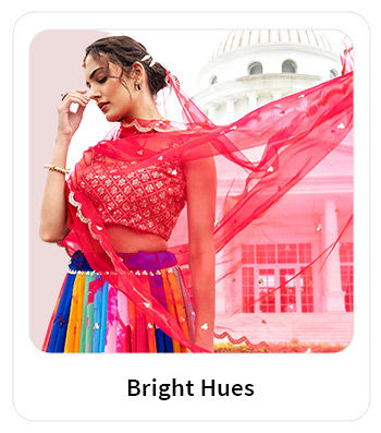 Indian fashion in Magenta, Mustard, Purple, Red, and other bright hues. Shop!