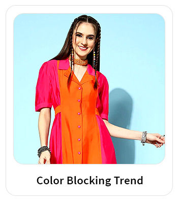 On-trend Color-Blocked Attires. Shop!