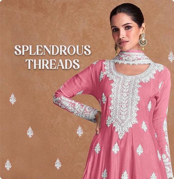 Attires with Thread work. Shop!