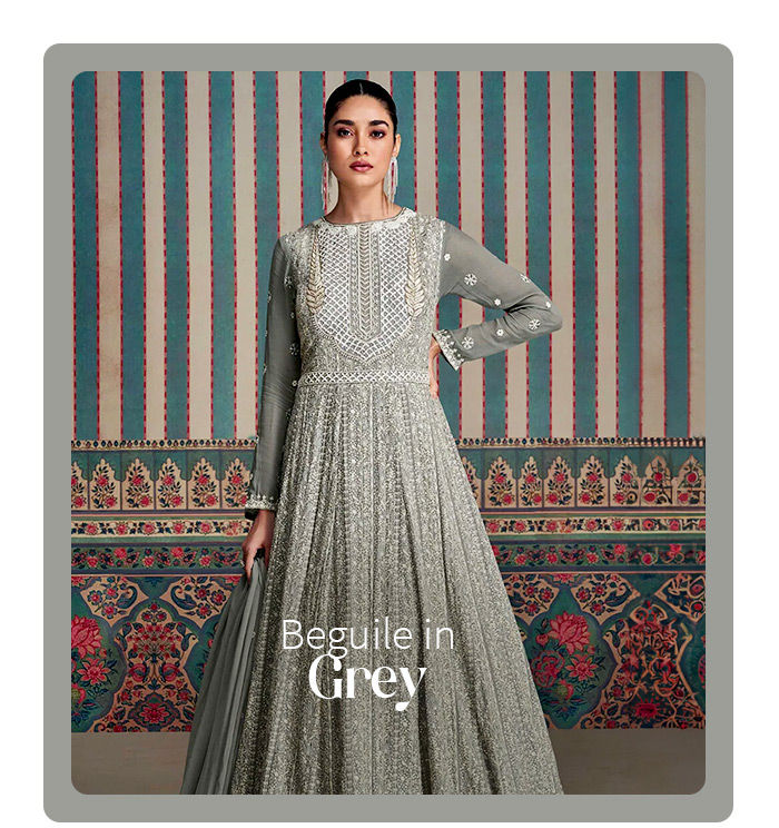 AW ’24 Trend: Grey collection of Ethnic & Fusion wear. Shop now!
