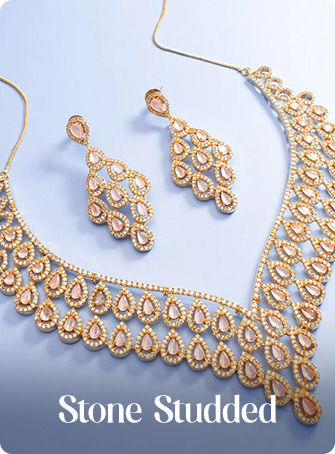Stone studded Jewelry for modern women. Shop!