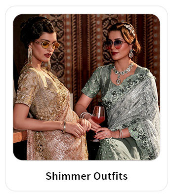 Shimmery Embroidered Sarees, Gowns, Pakistani Suits, etc. for parties and glam events. Shop!