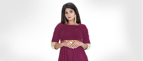 Winter-friendly Jacket Style & a variety of velvet Gowns. Shop!