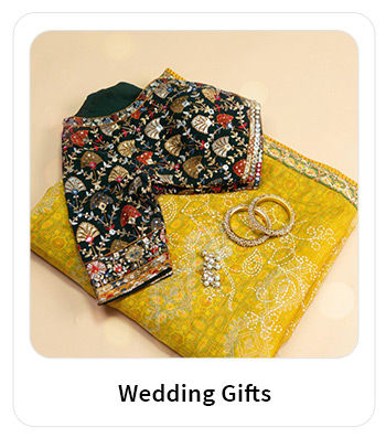 Perfect Wedding Gifts: Palazzo Suits, Dupattas, Nehru Jackets for men, Kidswear, Earrings, etc. Shop!