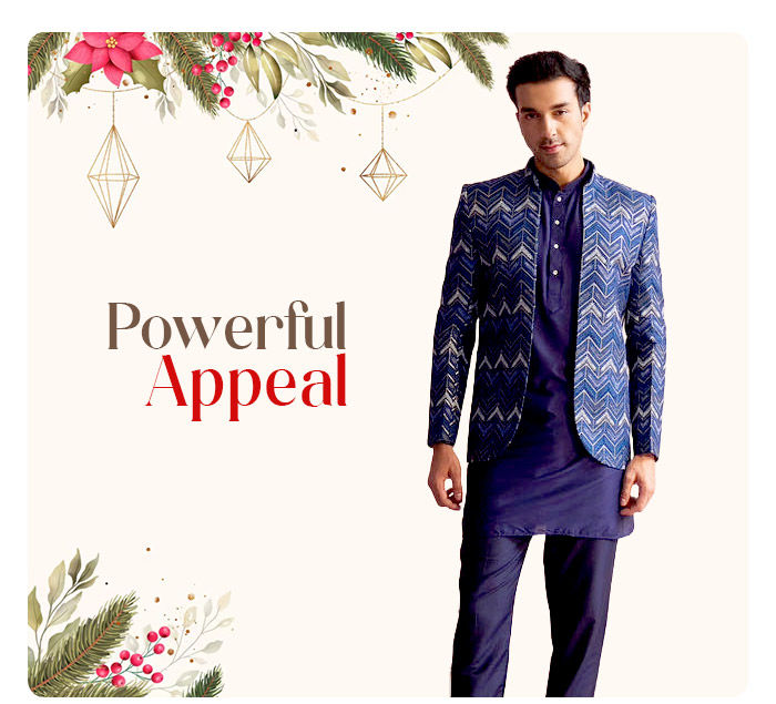 Look regal in Bandhgalas, Nehru Jackets & Blazers in dark hues. Shop!