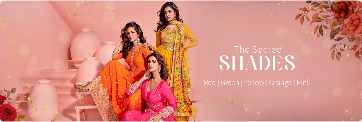 Indian Wedding Range inspired by divine Reds, Green, Orange, Yellow & Pink. Shop!
