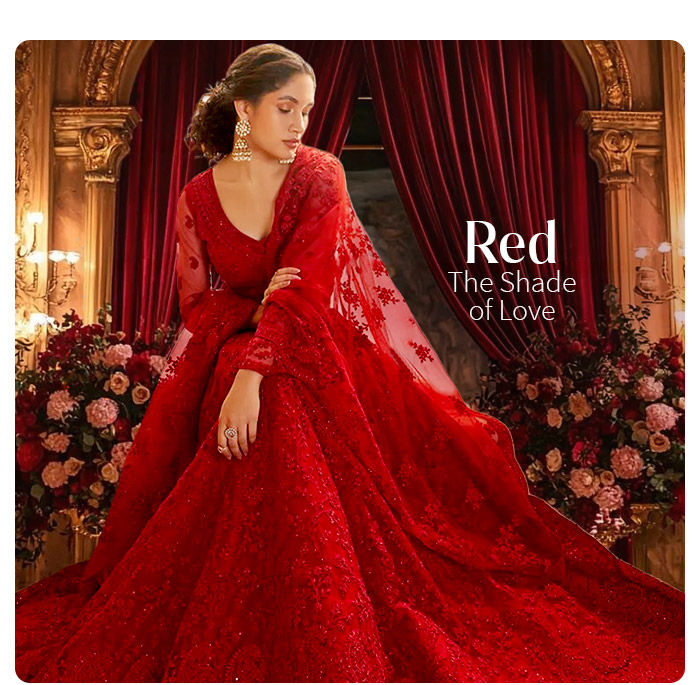 Red Indian & Fusion Wear for Wedding. Shop for all!