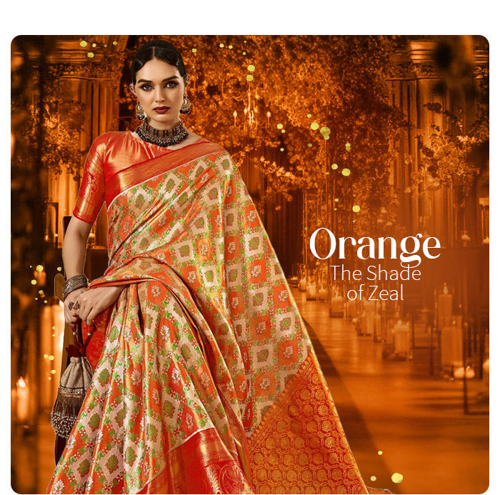 Joyful Indian & Contemporary Wedding Wear in vibrant shades of Orange. Shop now!