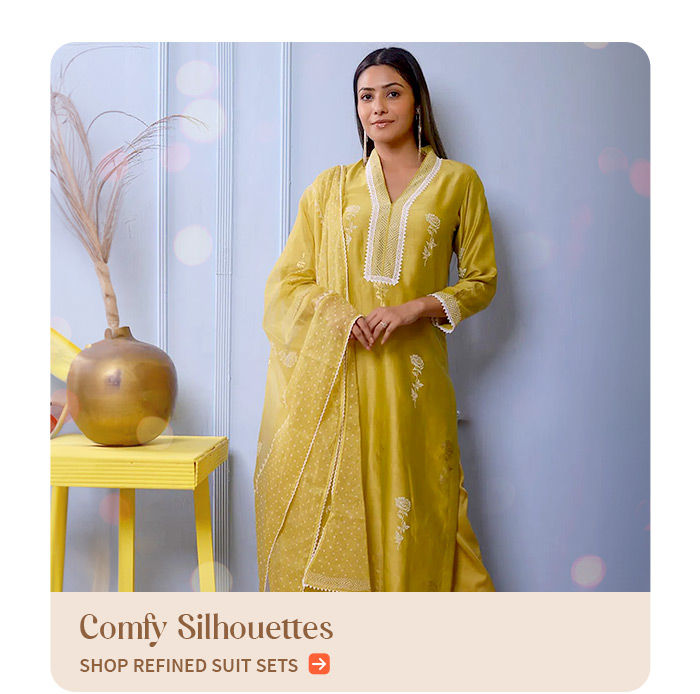 Office-ready Chanderi Salwar Suits & Cotton Printed Suits. Shop now!