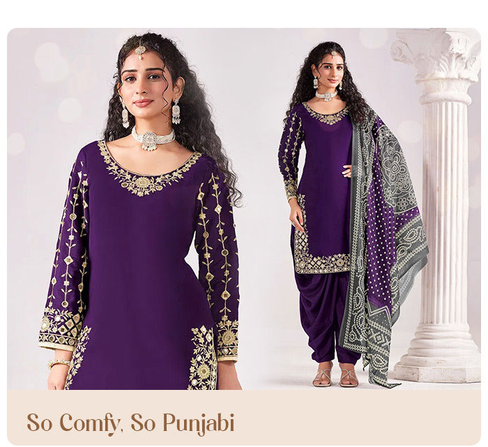 Gurupurab 2025: Explore a vibrant collection of Patiala Suits. Shop now!